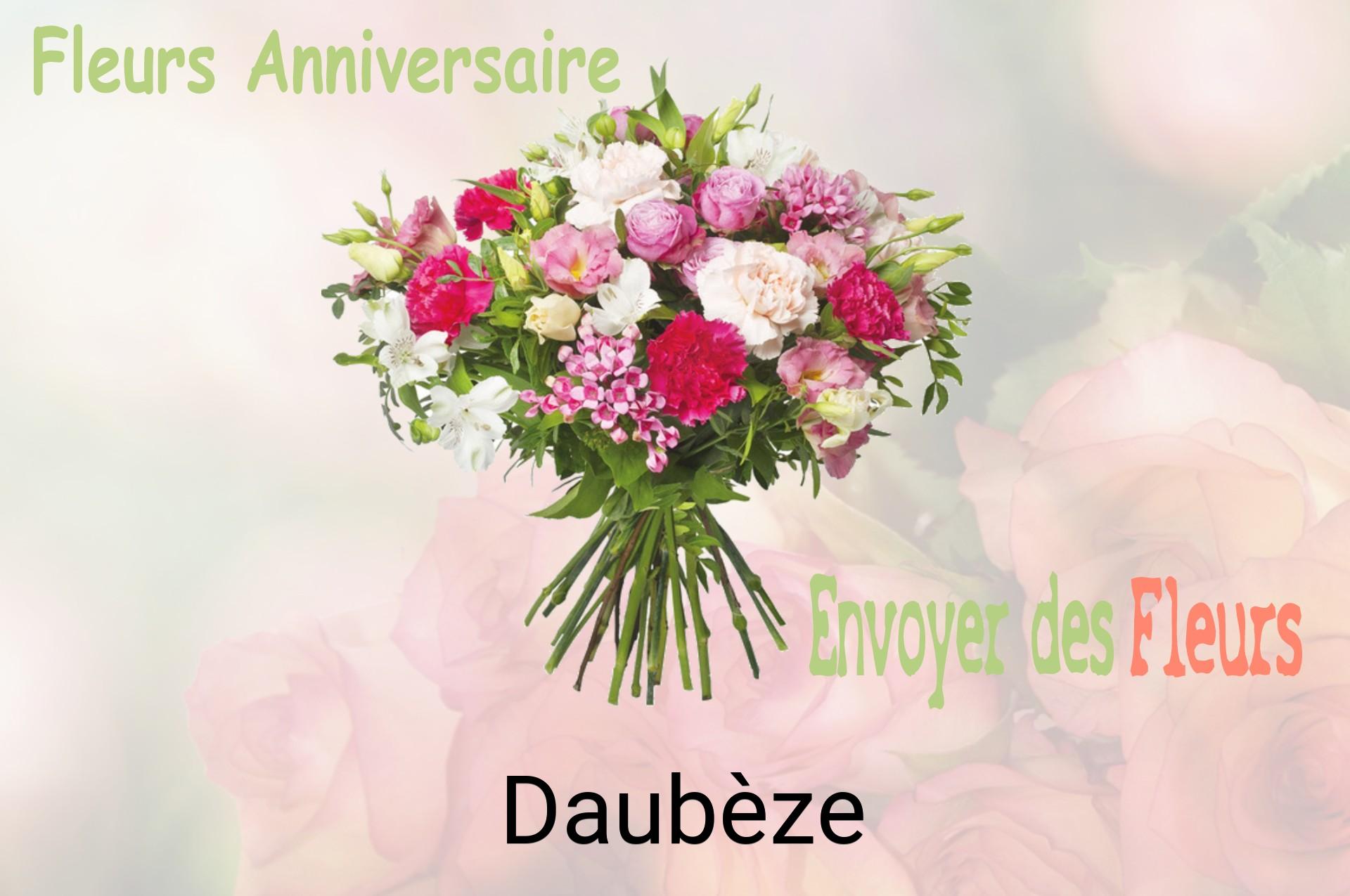 Bouquet de fleurs d’anniversaire livré à Daubèze