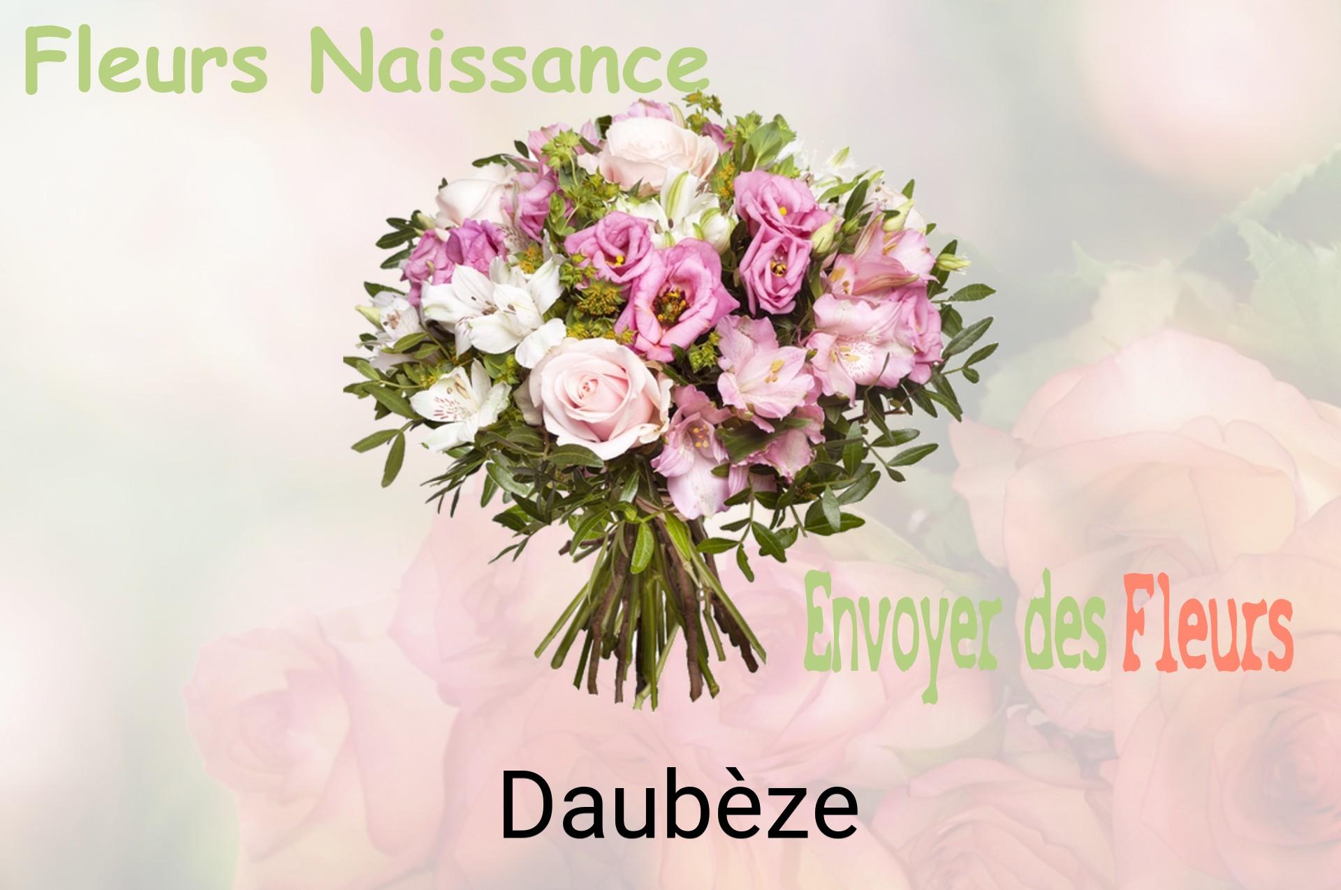 Bouquet de fleurs de naissance livré à Daubèze